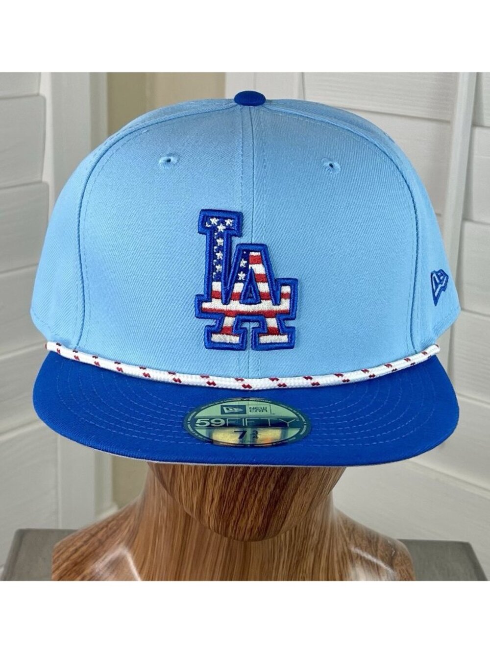 New Era 59Fifty MLB Los Angeles Dodgers 2025 Fourth of July Fitted Hat 7 3/4 New